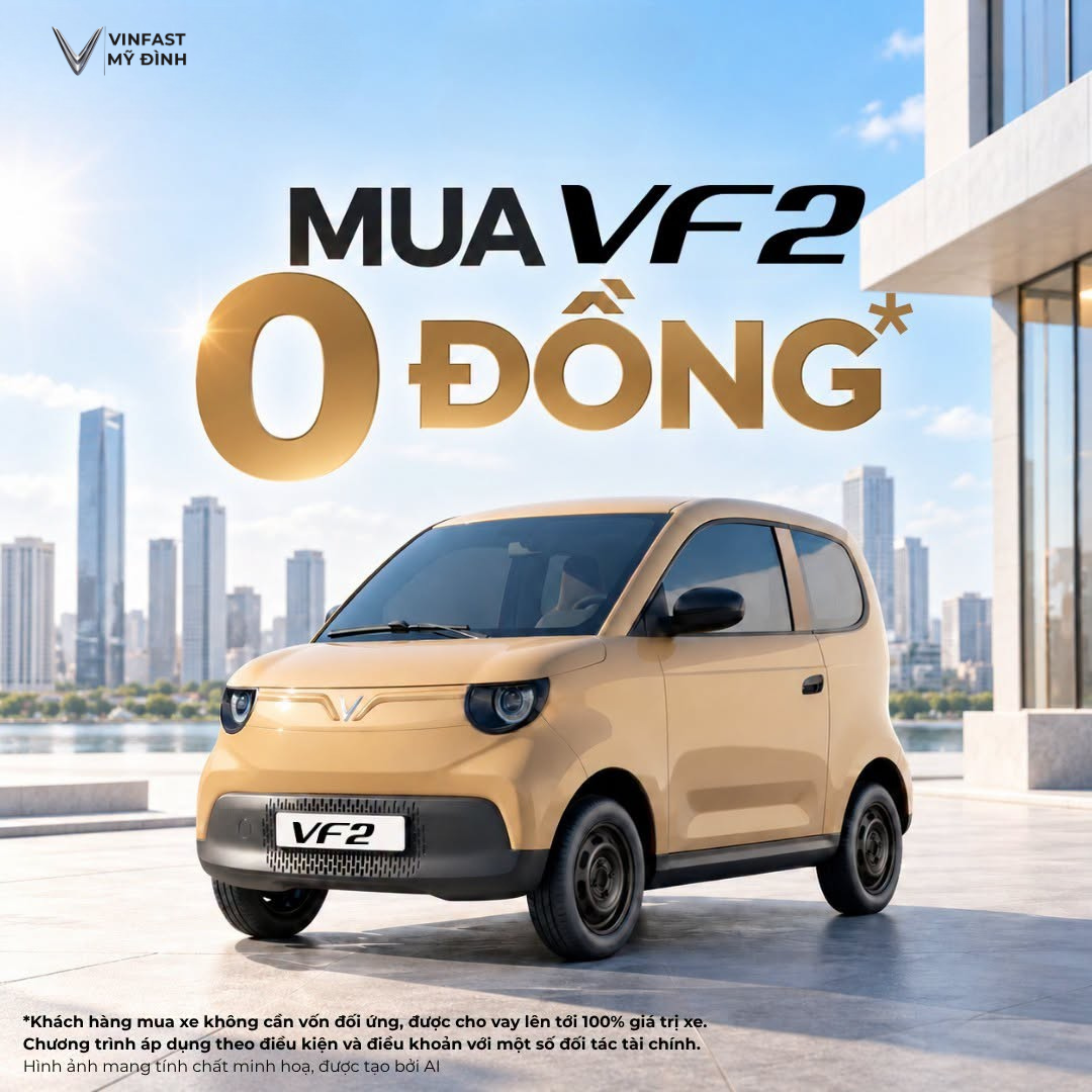 VinFast VF 2 vay 100%