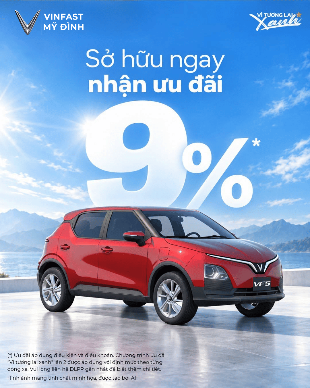 VF 5 ưu đãi 9%